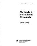 Methods in behavioral research