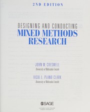 Designing and conducting mixed methods research