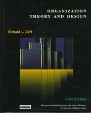 Organization theory and design