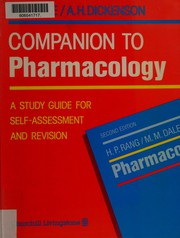 Companion to pharmacology a study guide for self assessment and revision