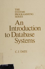 An Introduction to database systems.
