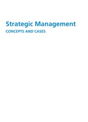 Strategic management concepts and cases