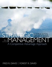 Strategic management concepts and cases : a competitive advantage approach