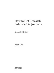 How to get research published in journals