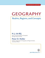 Geography realms, regions, and concepts