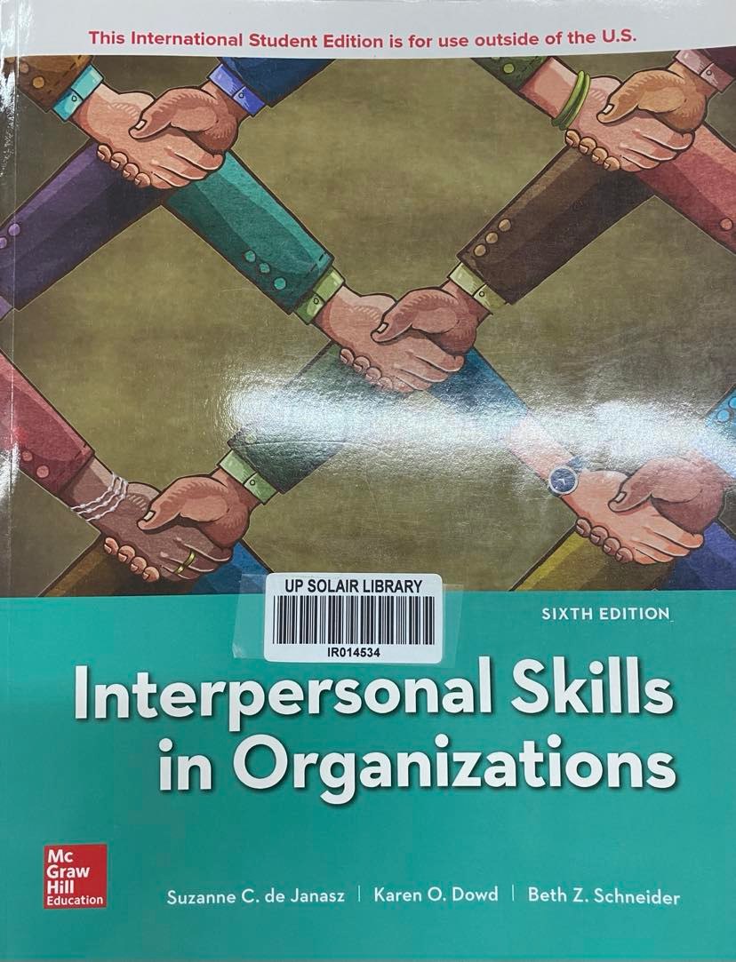 Interpersonal skills in organizations