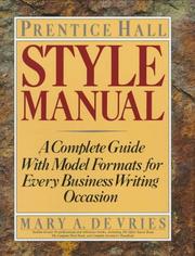 Prentice Hall style manual