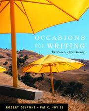Occasions for writing evidence, idea, essay
