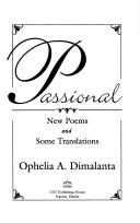 Passional new poems and some translations