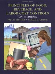 Principles of food, beverage and labor cost controls for hotels and restaurants