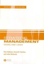 Strategic management issues and cases