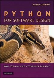 Python for software design how to think like a computer scientist
