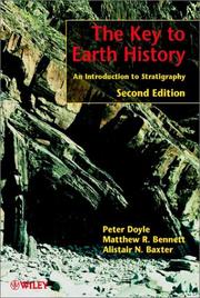 The key to earth history an introduction to stratigraphy