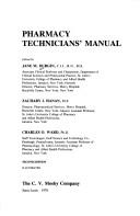 Pharmacy technicians' manual
