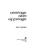 Onstage and offstage