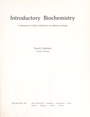 Introductory biochemistry fundamentals of cellular metabolism and molecular biology.