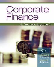 Corporate finance a focused approach