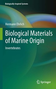 Biological materials of marine origin. Invertebrates