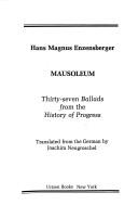 Mausoleum thirty-seven ballads from the history of progress