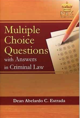 Multiple choice questions with answers in criminal law