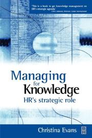 Managing for knowledge HR's strategic role