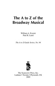 The A to Z of the Broadway musical