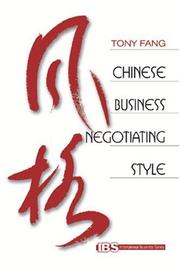 Chinese business negotiating style