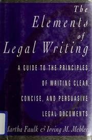 The elements of legal writing