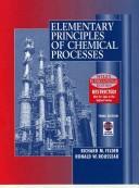 Elementary principles of chemical processes