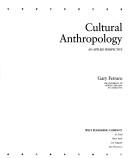 Cultural anthropology an applied perspective