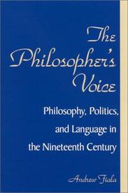 The philosopher's voice philosophy, politics, and language in the nineteenth century