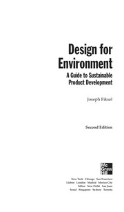 Design for environment a guide to sustainable product development