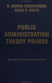 The public administration theory primer