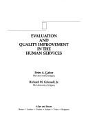 Evaluation and quality improvement in the human services