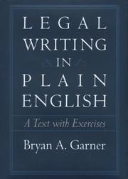 Legal writing in plain English a text with exercises