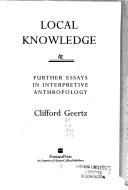 Local knowledge further essays in interpretive anthropology