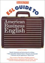 Barron's ESL guide to American business English