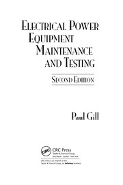 Electrical power equipment maintenance and testing
