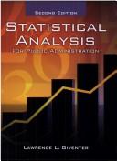Statistical analysis for public administration