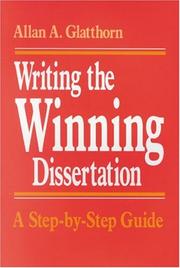 Writing the winning dissertation a step-by-step guide