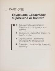 Supervisory leadership introduction to instructional supervision