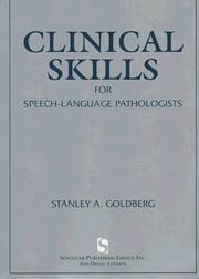 Clinical skills for speech-language pathologists