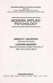 Modern applied psychology