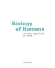 Biology of humans concepts, applications, and issues