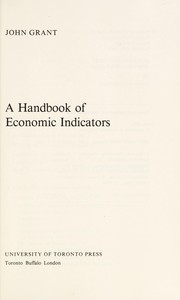 A handbook of economic indicators