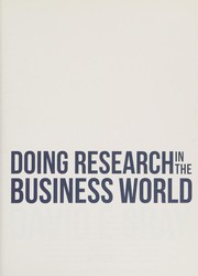 Doing research in the business world