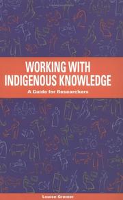 Working with indigenous knowledge a guide for researchers