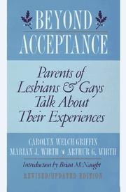 Beyond acceptance parents of lesbians and gays talk about their experiences
