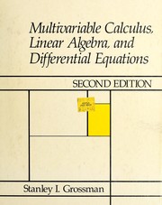 Multivariable calculus, linear algebra, and differential equations