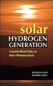 Solar hydrogen generation transition metal oxides in water photoelectrolysis
